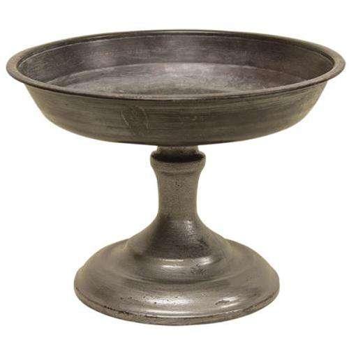 Aged Galvanized Pedestal - The Fox Decor