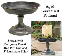 Thumbnail for Aged Galvanized Pedestal - The Fox Decor