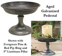Thumbnail for Aged Galvanized Pedestal Containers CWI+ 