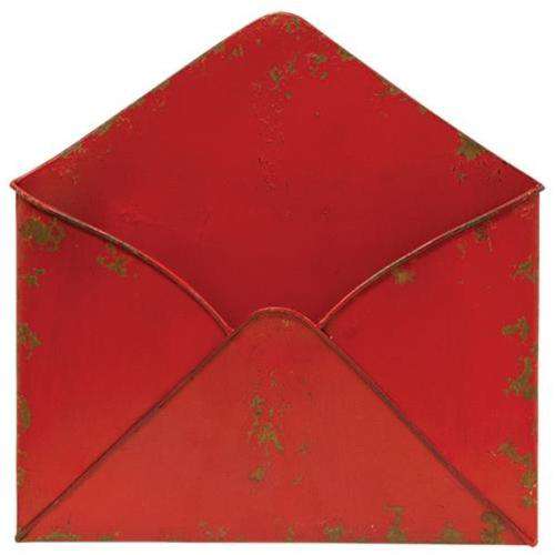 Aged Red Envelope Pocket Mail and Post Boxes CWI+ 
