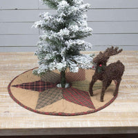 Tea Star Mini Christmas Tree Skirt 21 VHC Brands - The Fox Decor