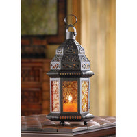Thumbnail for Amber Moroccan Candle Lantern - The Fox Decor