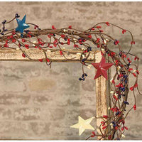 Thumbnail for Americana Pip Garland w/ Stars, 5ft Tabletop & Decor CWI+ 