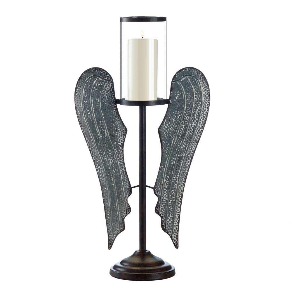 Angel Wings Farmhouse Candle Holder - The Fox Decor