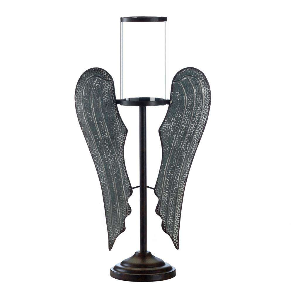 Angel Wings Farmhouse Candle Holder Accent Plus 