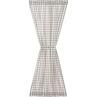 Annie Buffalo Black/Grey/Red/Tan Check Door Panel 72x40 VHC Brands - The Fox Decor