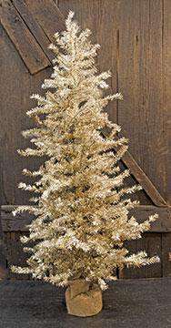 Antique Silver Pine Tree, 36" - The Fox Decor