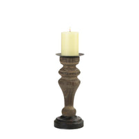 Thumbnail for Antique-Style Wooden Column Candle Holder