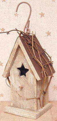 Thumbnail for Antique White Birdhouse Birds & Nests CWI+ 