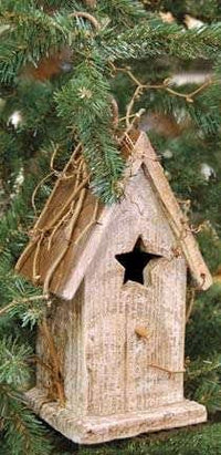 Thumbnail for Antique White Birdhouse Birds & Nests CWI+ 