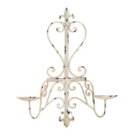 Thumbnail for Antiqued Fleur De Lis Candle Sconce candle holder CWI+ 