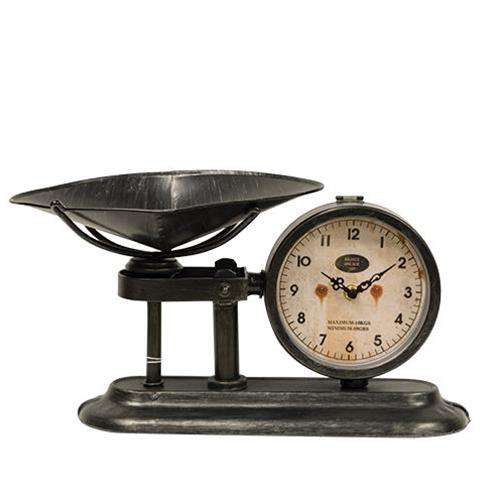 Antiqued Scale with Clock Country Clocks CWI+ 