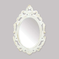 Thumbnail for Antiqued White Wall Mirror - The Fox Decor