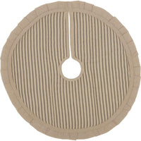 Thumbnail for Sawyer Mill Charcoal Ticking Stripe Mini Christmas Tree Skirt 21 VHC Brands - The Fox Decor