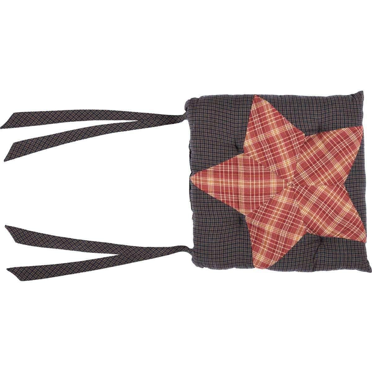 Arlington Chair Pad Patchwork Star - The Fox Decor