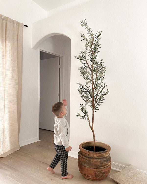 82” Artificial Olive Tree – The Fox Decor