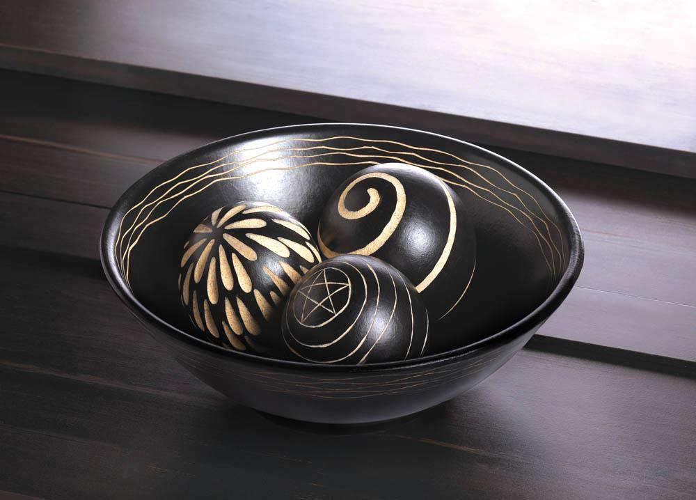 Artisan Deco Bowl & Balls - The Fox Decor