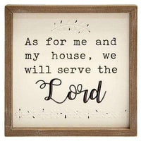 Thumbnail for As For Me and My House Framed Wall Sign - The Fox Decor