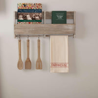 Sawyer Mill Red Farmhouse Muslin Unbleached Natural Tea Towel 19x28 VHC Brands - The Fox Decor