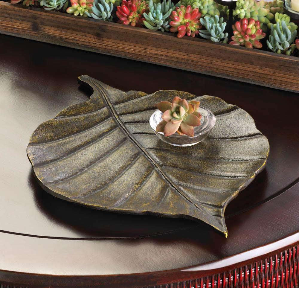 Avery Leaf Decorative Tray - The Fox Decor