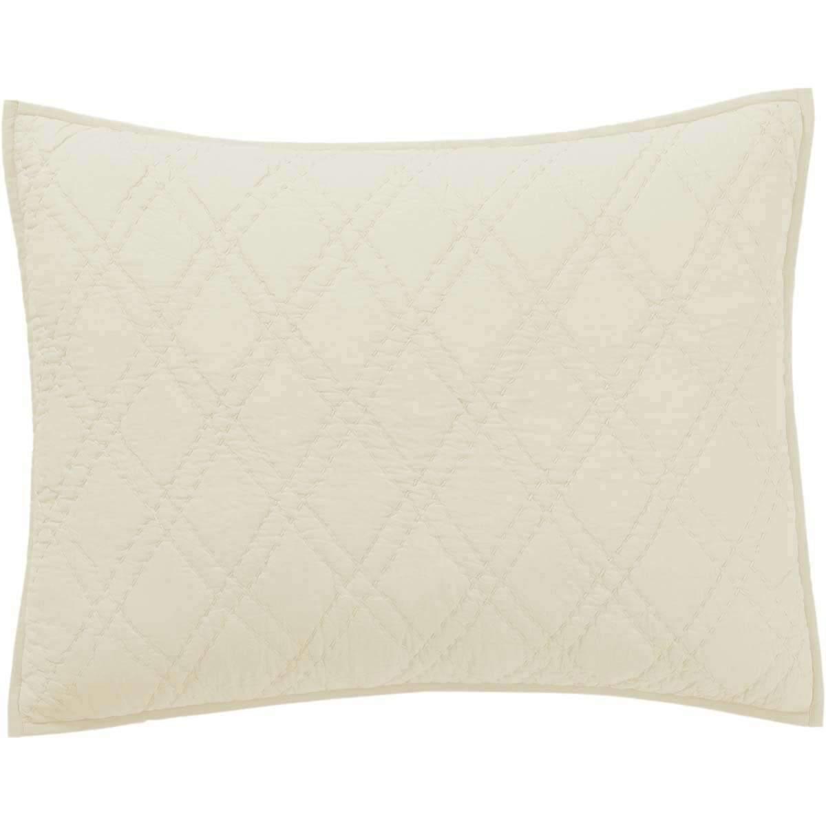 Casey Parchment Standard Sham 21x27 VHC Brands - The Fox Decor