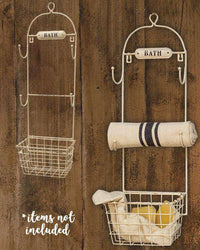 Thumbnail for Bath Towel Rack & Basket Hooks & Hangers CWI+ 
