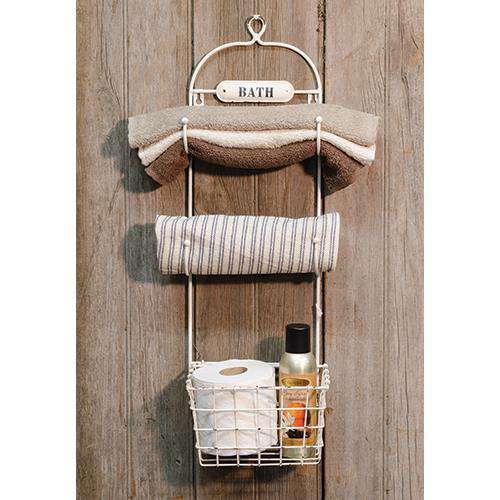 Bath Towel Rack & Basket Hooks & Hangers CWI+ 