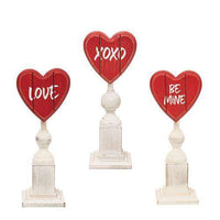 Thumbnail for Be Mine Heart Pedestal, 3 Asst. Pictures & Signs CWI+ 