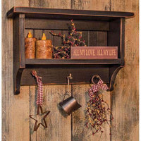 Thumbnail for Beadboard Nail Rack Rustic Shelves & Storage CWI+ 