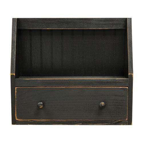 Beadboard Shelf w/Drawer - The Fox Decor