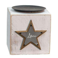 Thumbnail for Believe, Family, Love Candle Block, 3 Asst. - The Fox Decor