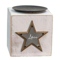 Thumbnail for Believe, Family, Love Candle Block, 3 Asst. Pillar & Votive Holders CWI+ 