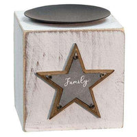 Thumbnail for Believe, Family, Love Candle Block, 3 Asst. Pillar & Votive Holders CWI+ 