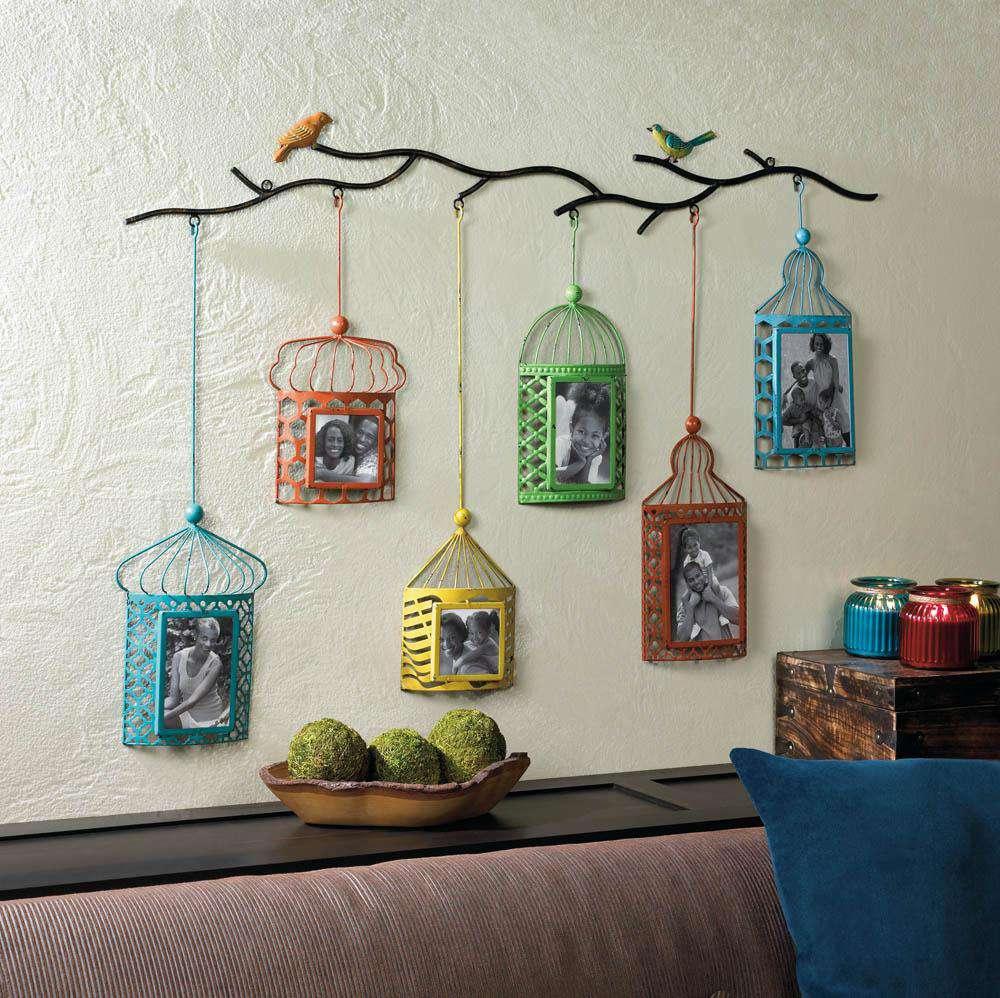 Birdcage Photo Frame Decor - The Fox Decor