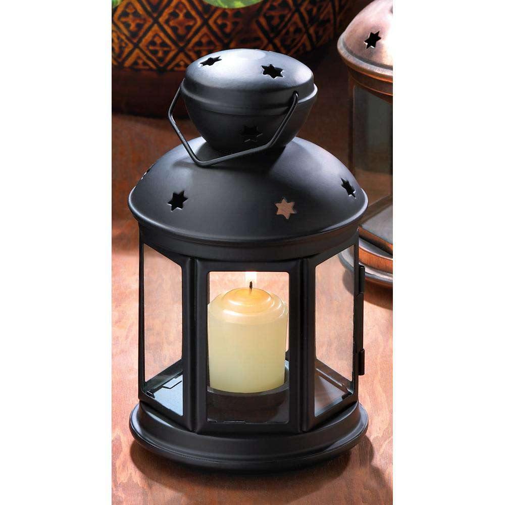 Black Colonial Candle Lamp - The Fox Decor