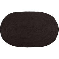 Thumbnail for Black Jute Braided Rug Oval VHC Brands - The Fox Decor