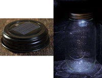 Black LED Solar Lid - The Fox Decor