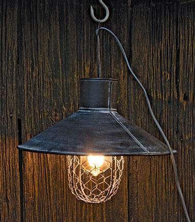 Black Metal Lamp w/ Wire - The Fox Decor