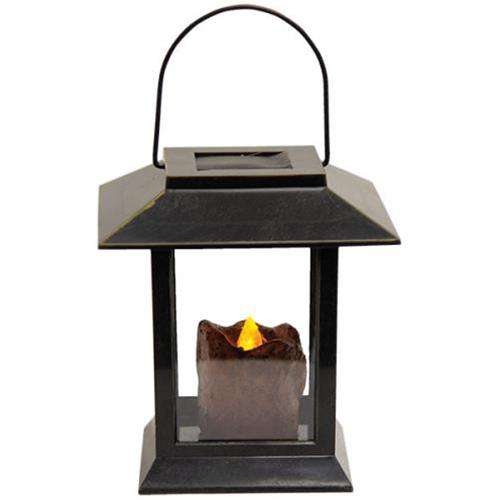 Black Pillar Lantern, 5" - The Fox Decor
