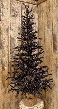 '+Black Pine Tree w/Burlap Base, 4 ft. Pine CWI+ 