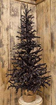 Thumbnail for '+Black Pine Tree w/Burlap Base, 4 ft. - The Fox Decor