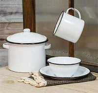 Thumbnail for Black Rim Enamel Stock Pot - The Fox Decor