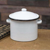 Thumbnail for Black Rim Enamel Stock Pot - The Fox Decor