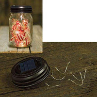 Thumbnail for Black Solar Lid w/Strand Lights Lanterns/Lids CWI+ 