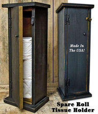 Thumbnail for Black Spare Toilet Paper Holder - The Fox Decor