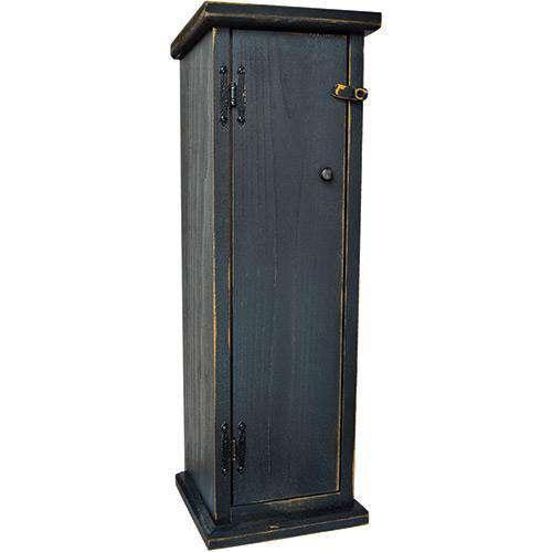 Black Spare Toilet Paper Holder Wood CWI+ 