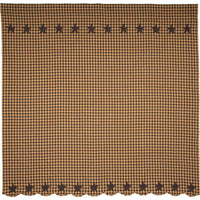 Thumbnail for Black Star Shower Curtain 72