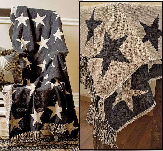 Black Star Woven Throw - The Fox Decor
