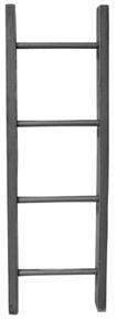 Black Wood Ladder - 24" Rustic Shelves & Storage CWI+ 