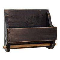 Black Wood Paper Towel Holder - The Fox Decor